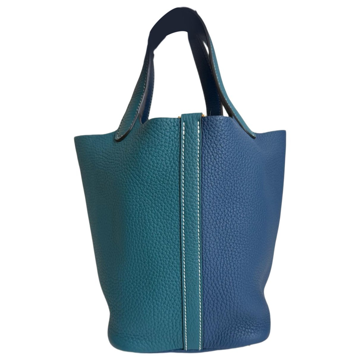 Picotin leather tote