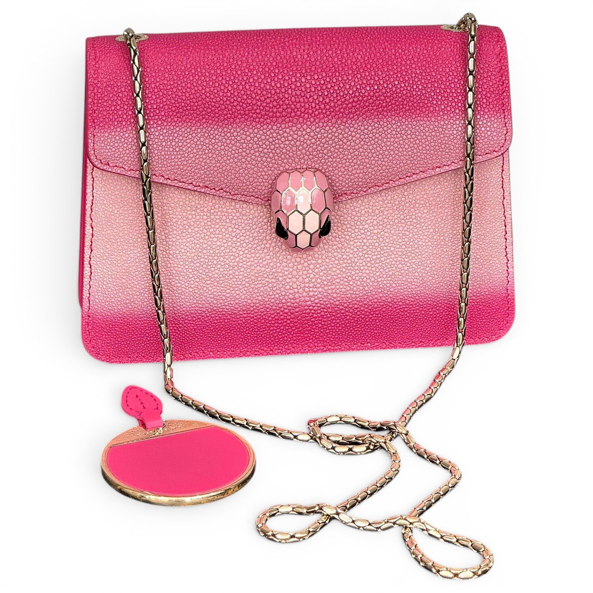 Serpenti leather handbag
