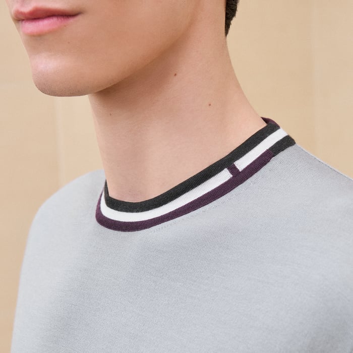 Silex "Rayures & Twist" Crewneck Sweater