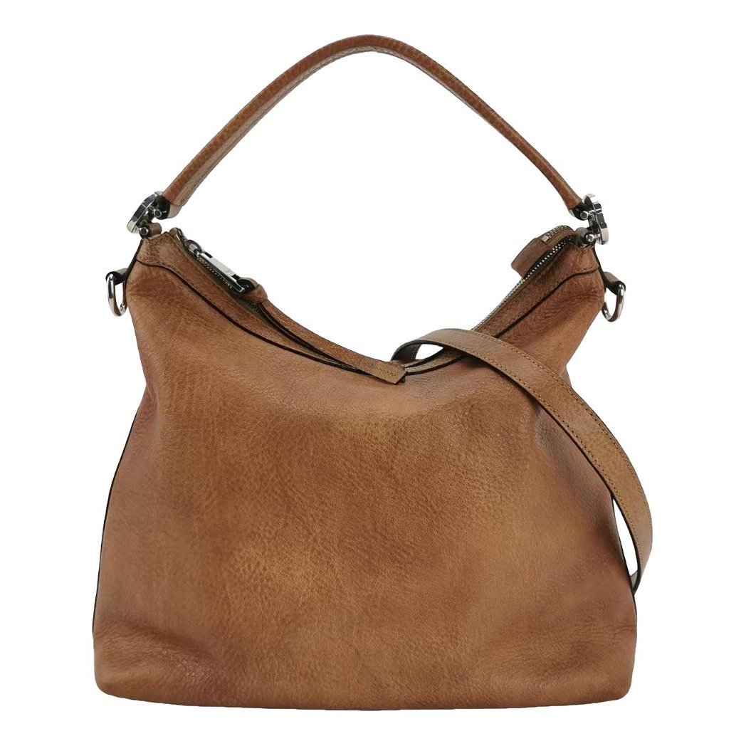 Hobo leather handbag