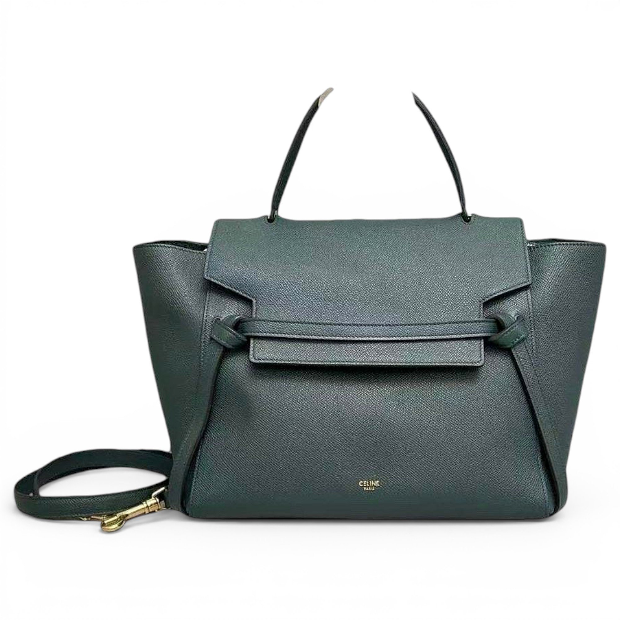 Belt leather handbag