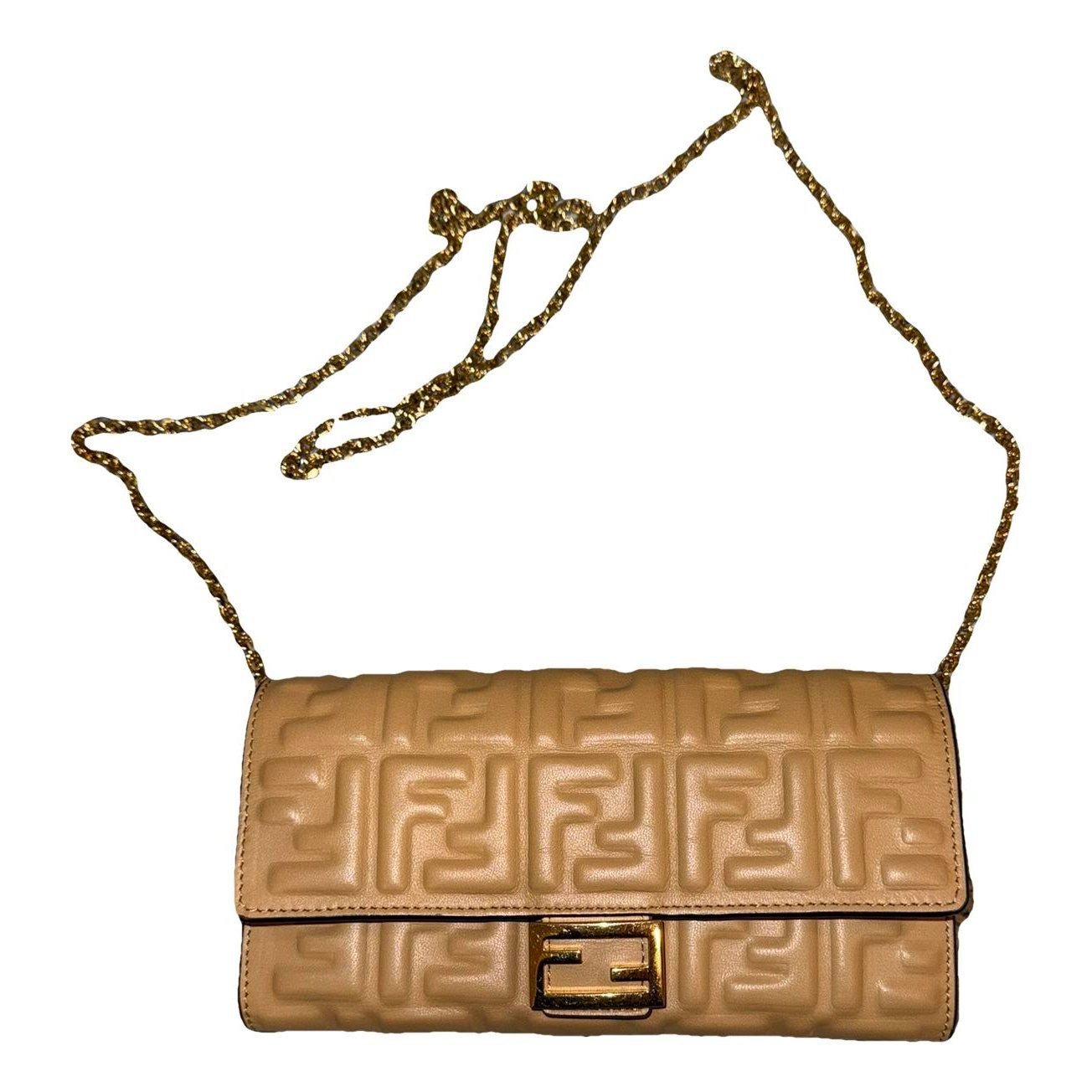 Wallet On Chain leather crossbody bag
