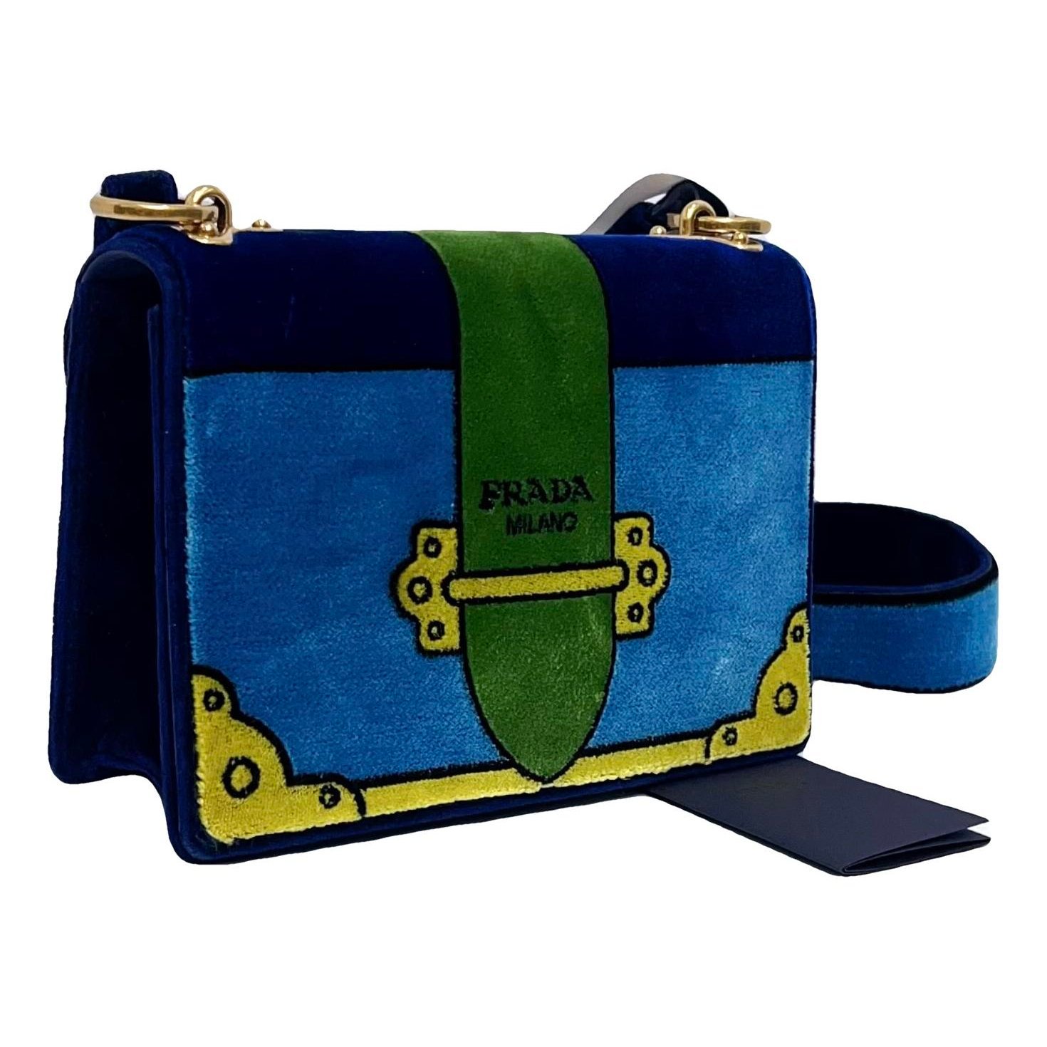 Cahier velvet handbag