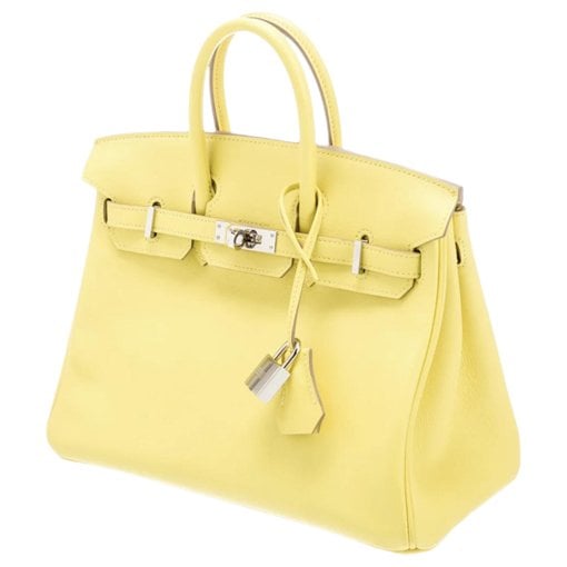 Birkin 25 leather handbag