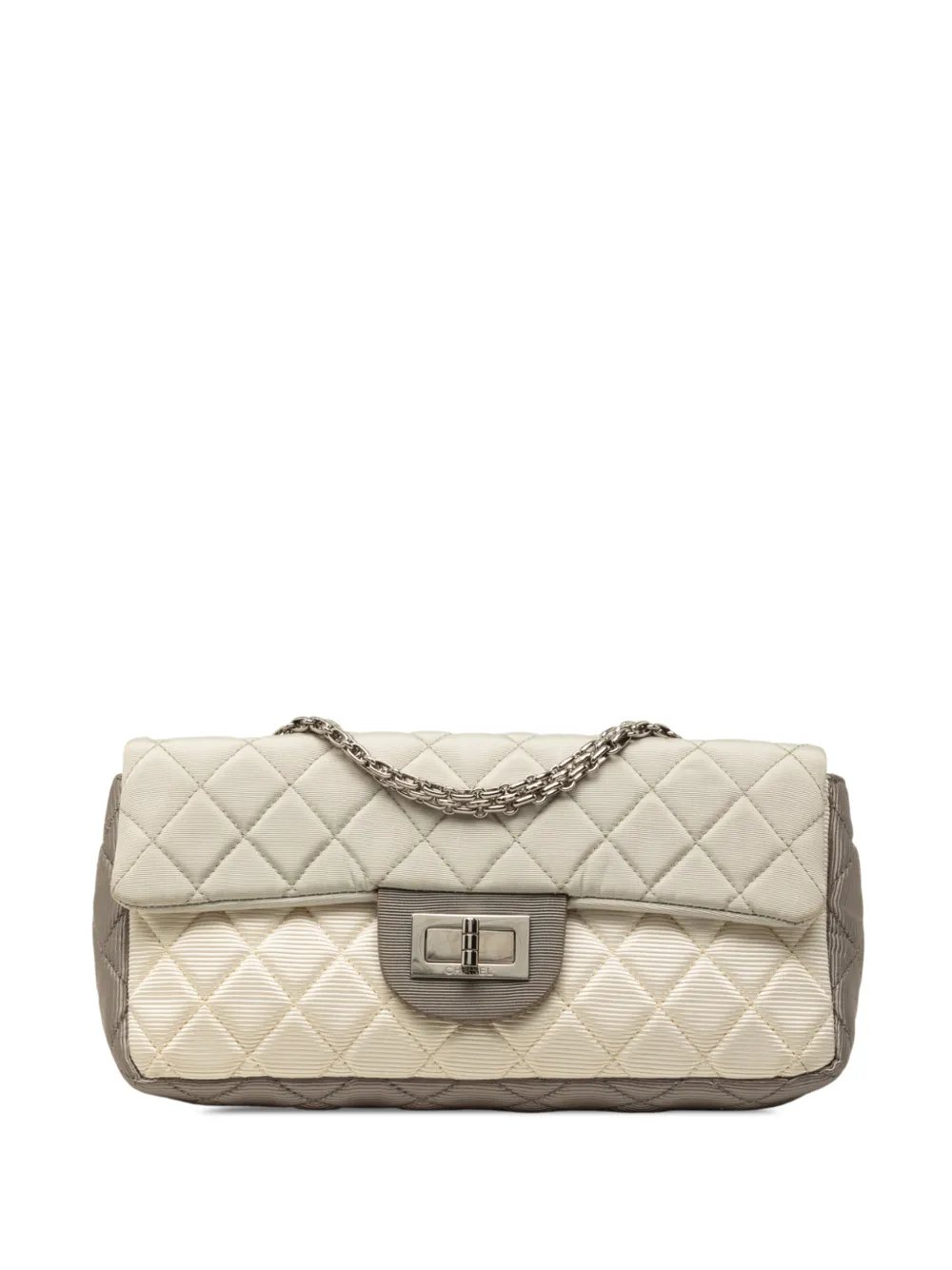 2008-2009 Small Tricolor Quilted Jersey Reissue 2.55 East West Flap shoulder bag