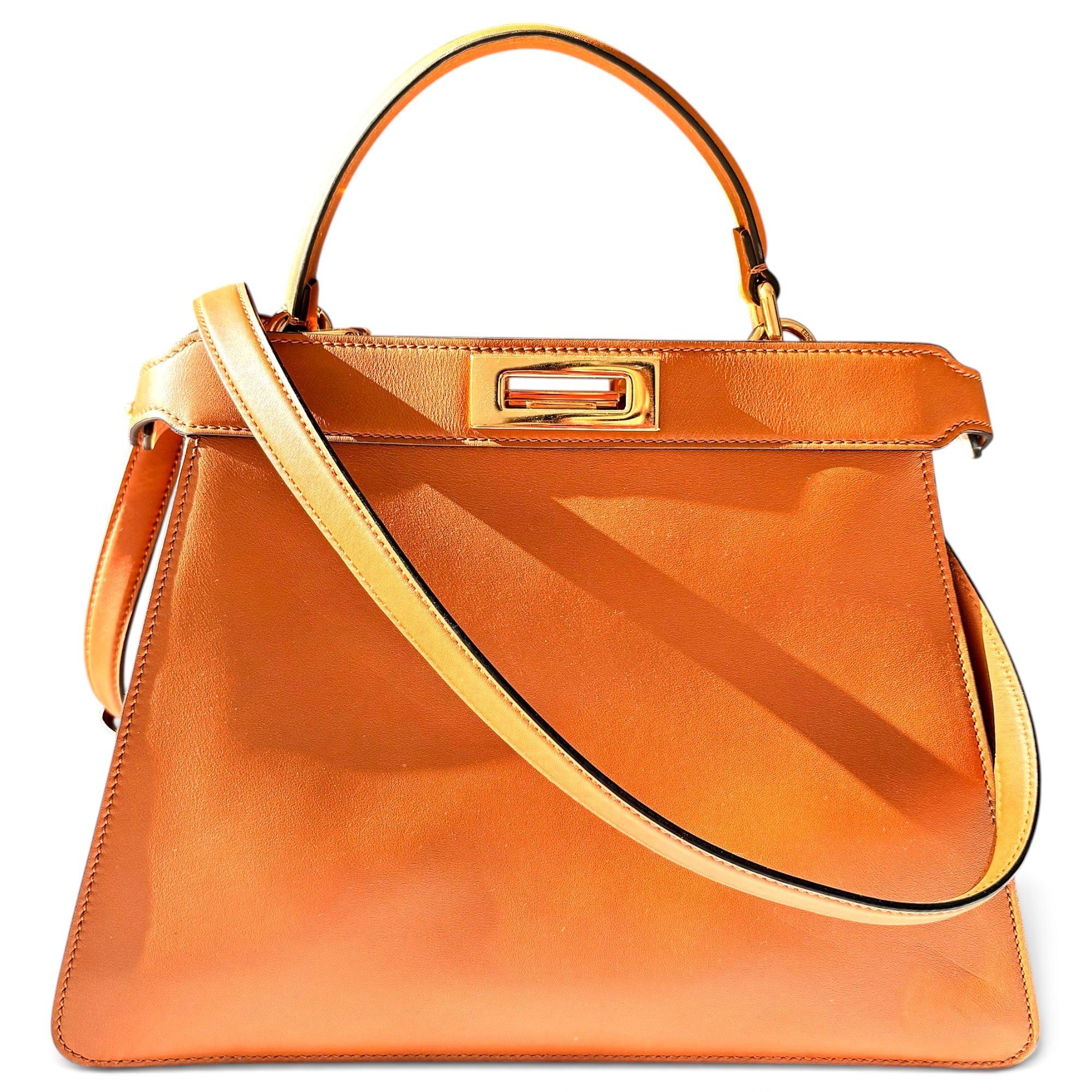 Peekaboo leather handbag