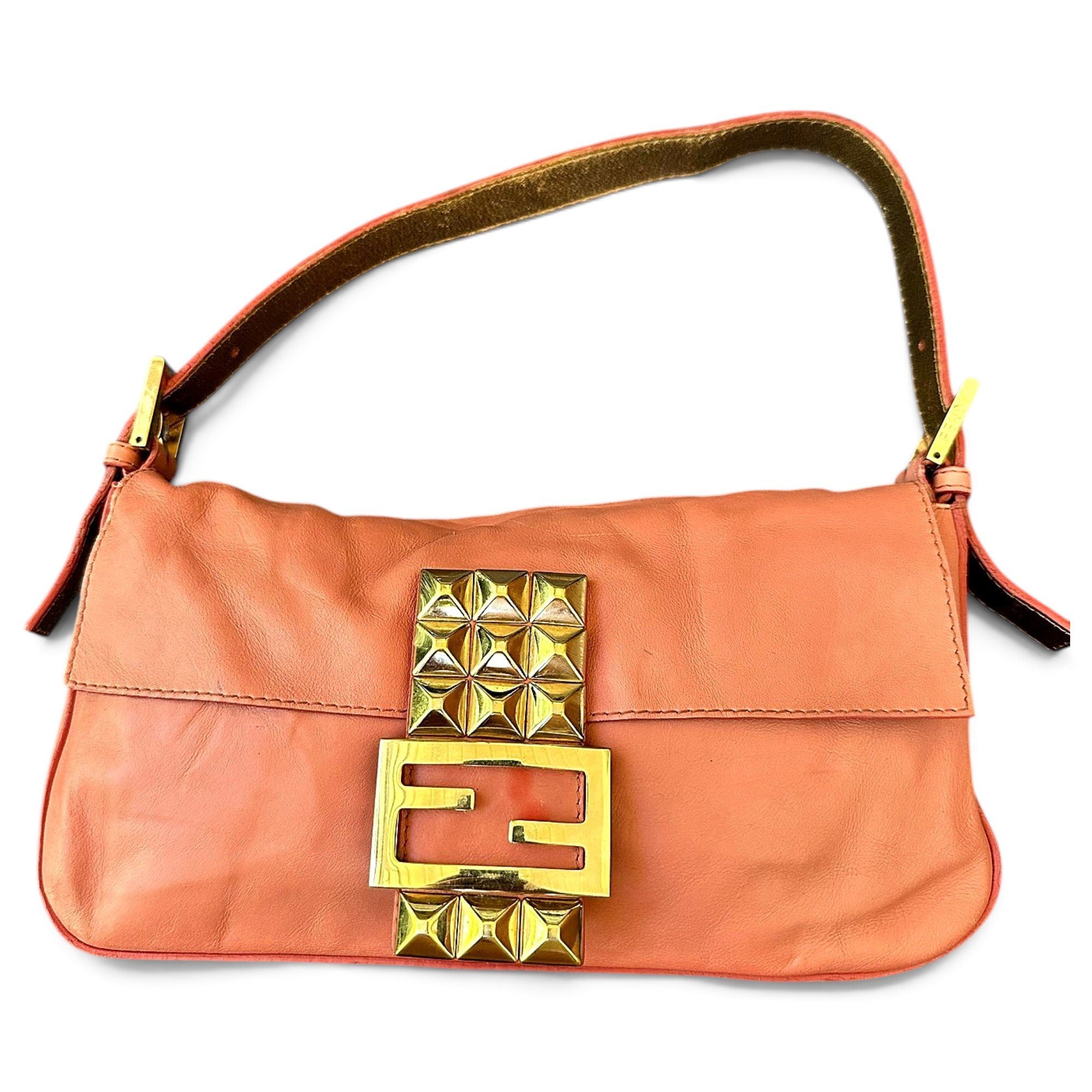 Baguette leather handbag