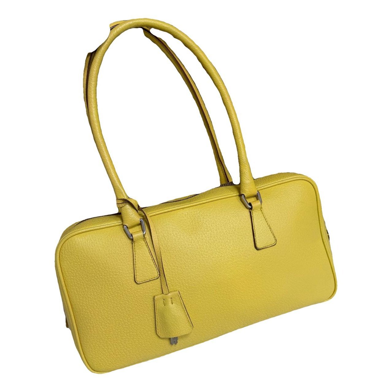 Bowling leather handbag