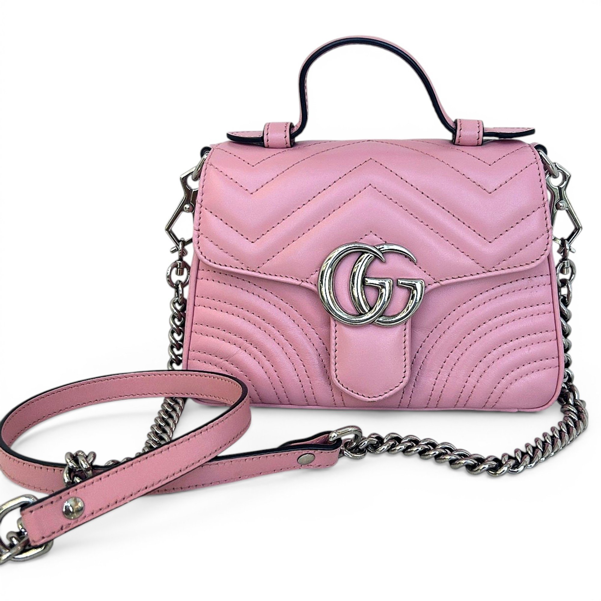GG Marmont Flap leather handbag