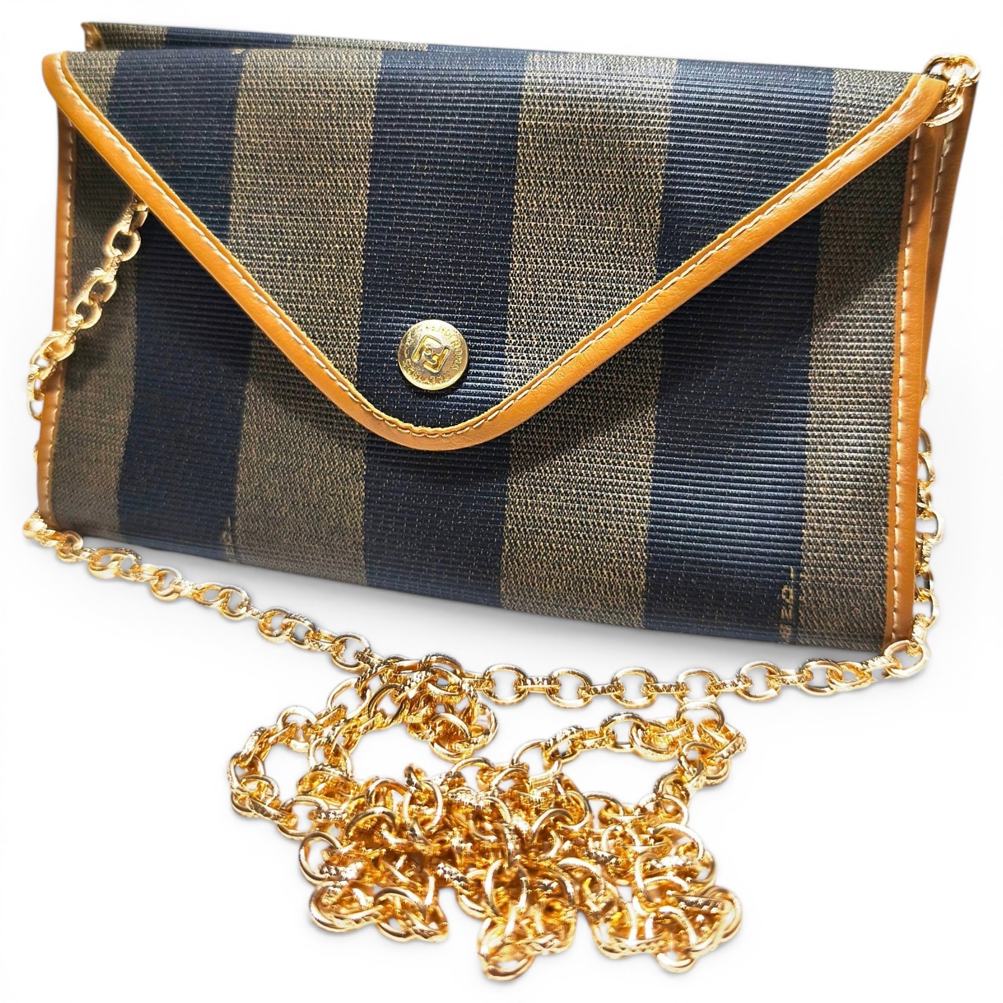 Leather clutch bag