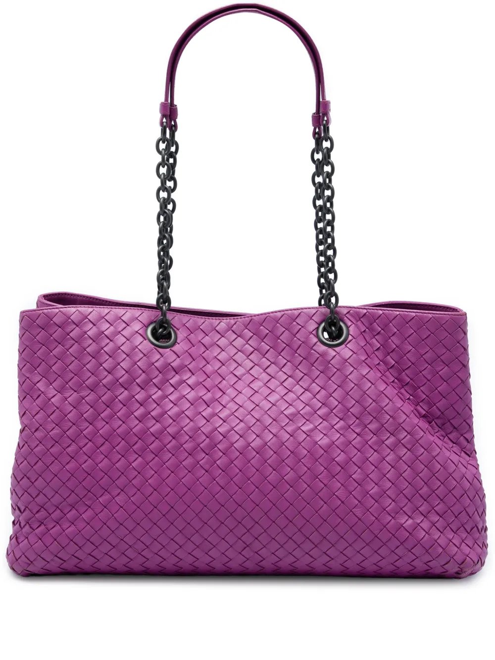 2012-2026 Large Nappa Intrecciato Double Chain tote bag