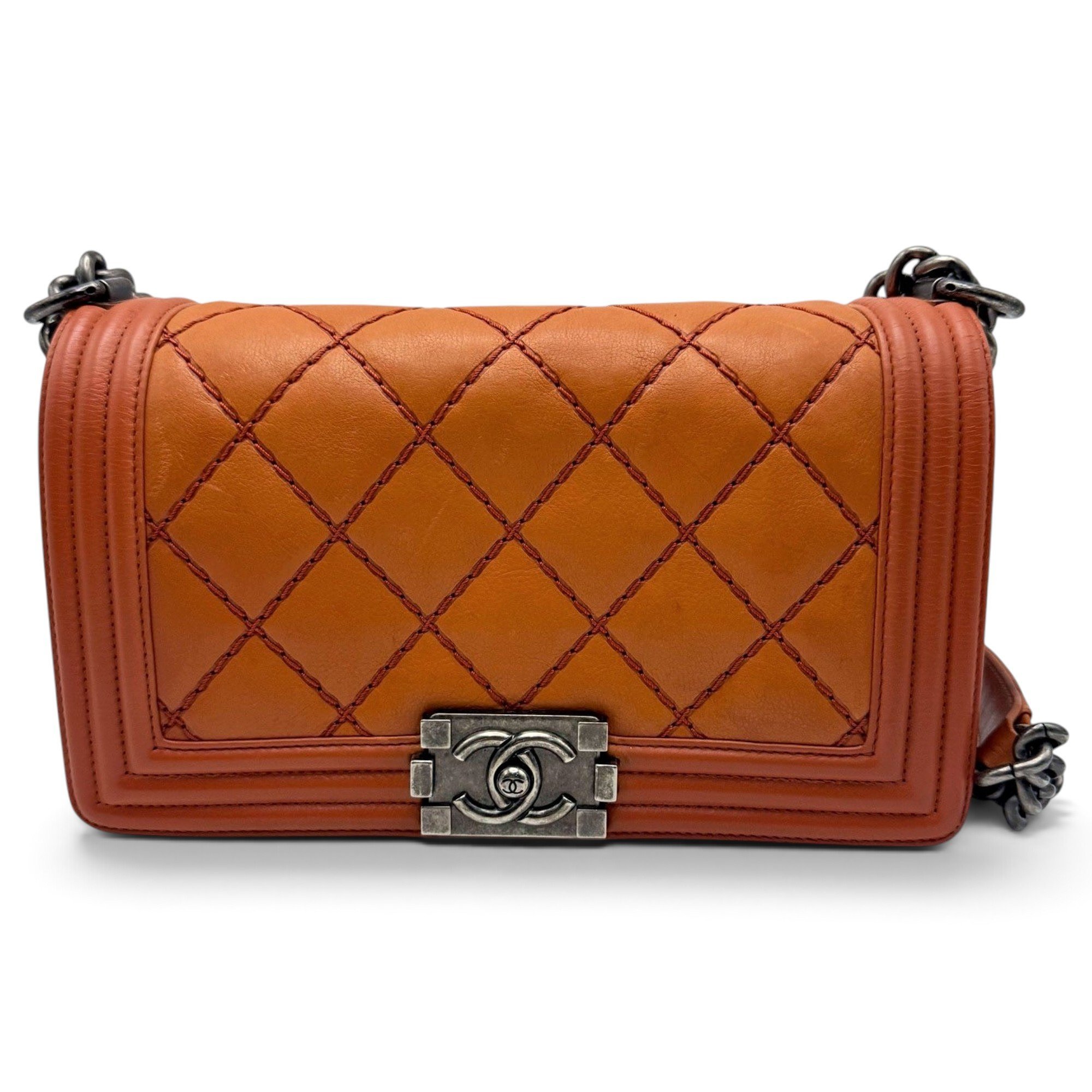 Boy leather crossbody bag