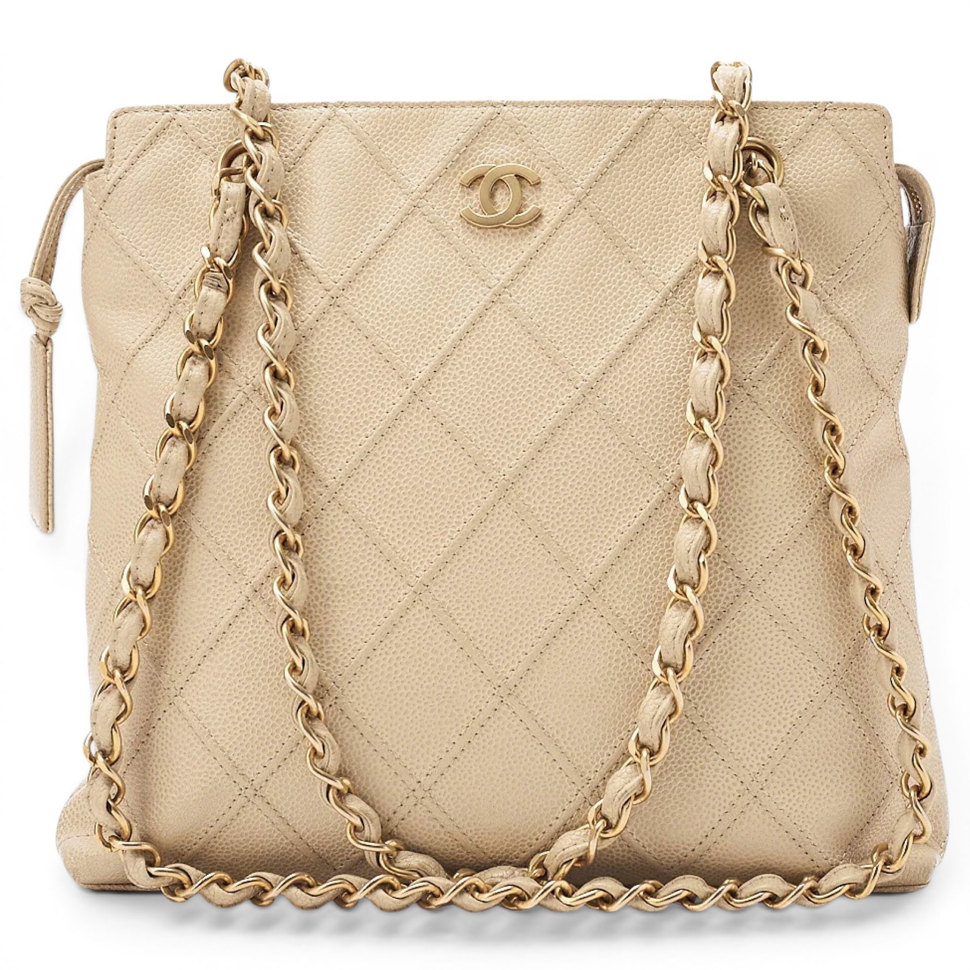 Classic CC Shopping leather tote