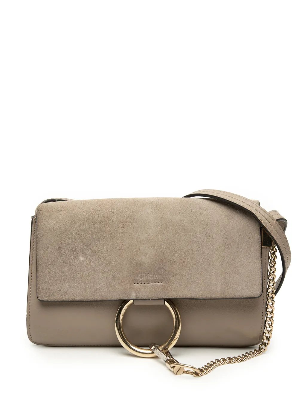 2017 Small Suede and Calfskin Faye crossbody bag