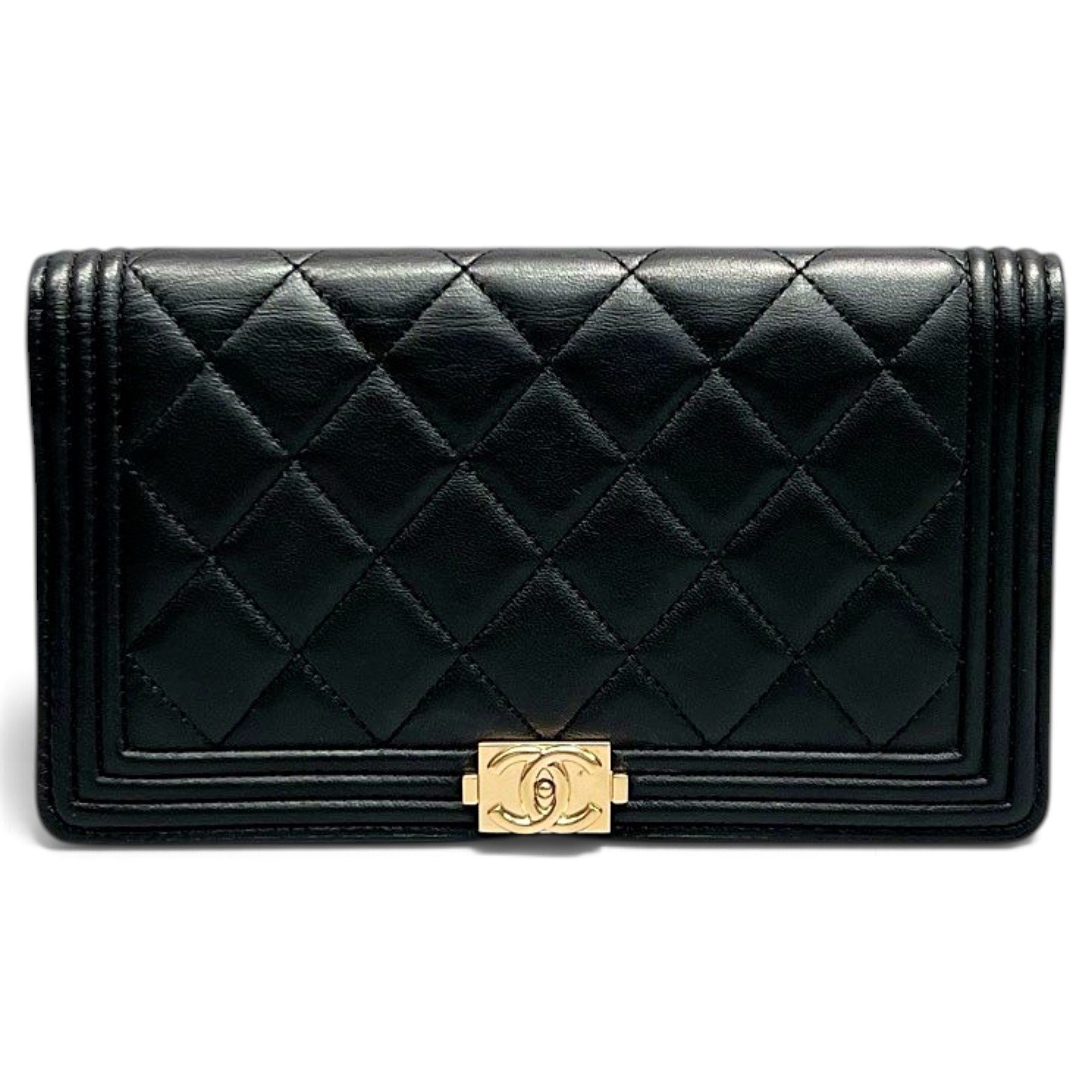 Wallet On Chain Boy Half Flap leather bag