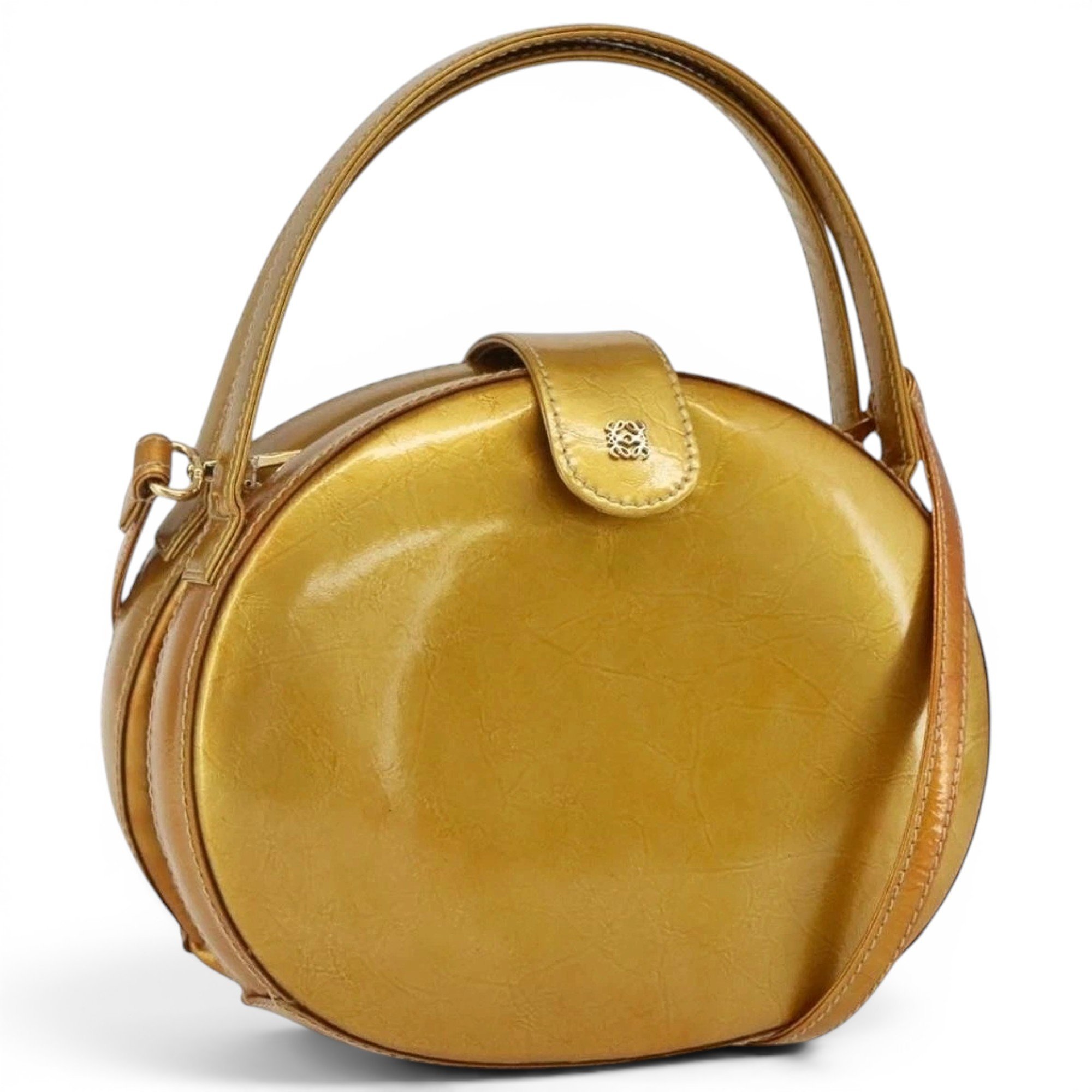 Patent leather handbag