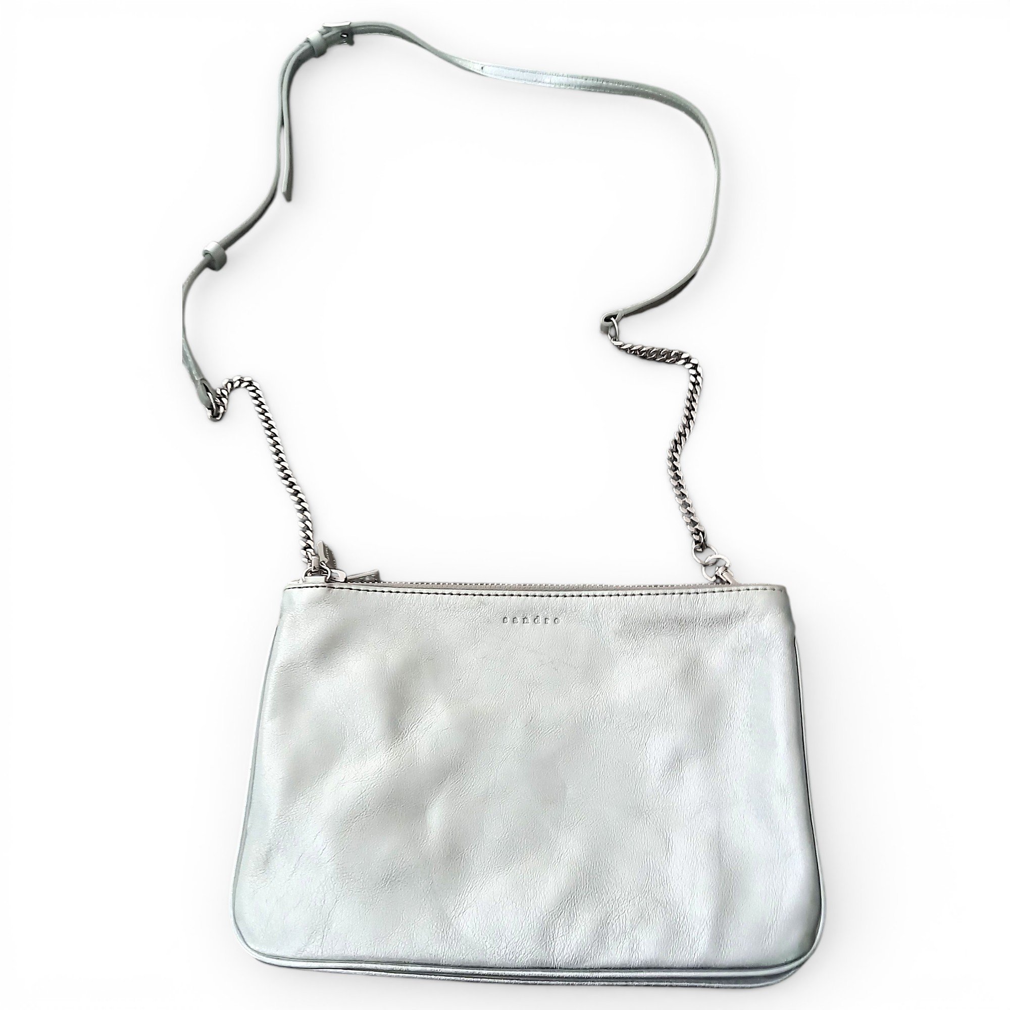Addict leather clutch bag