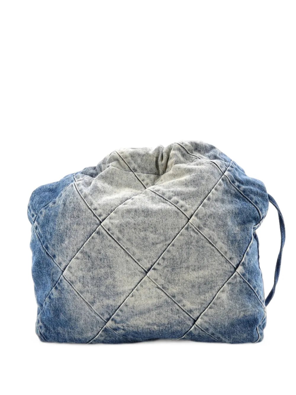 22 Chain Quilted Denim Small hobo bag