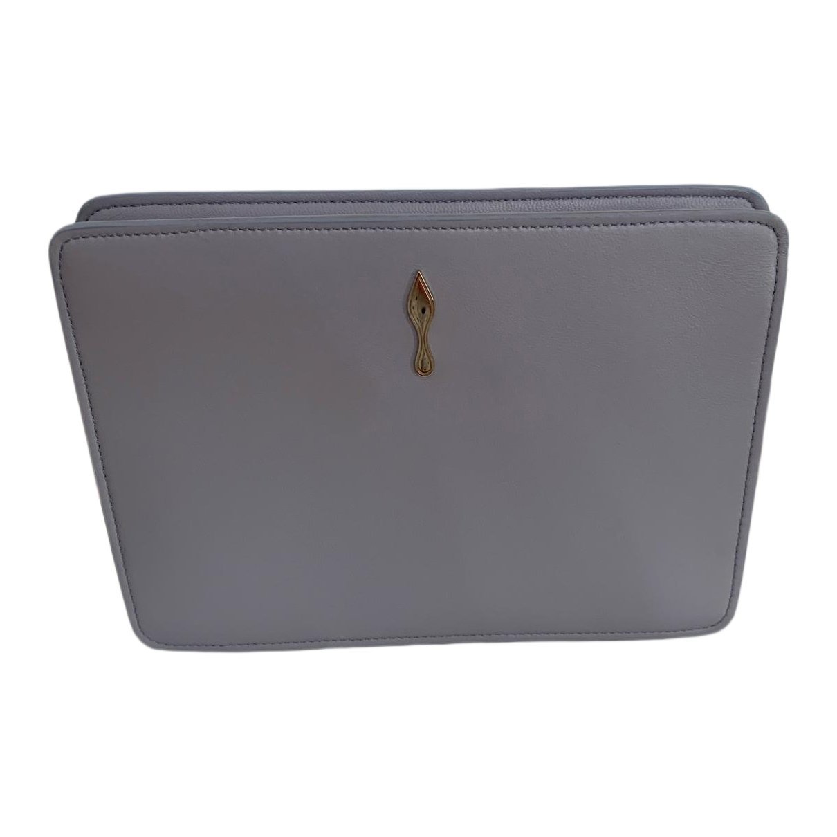 Leather clutch bag