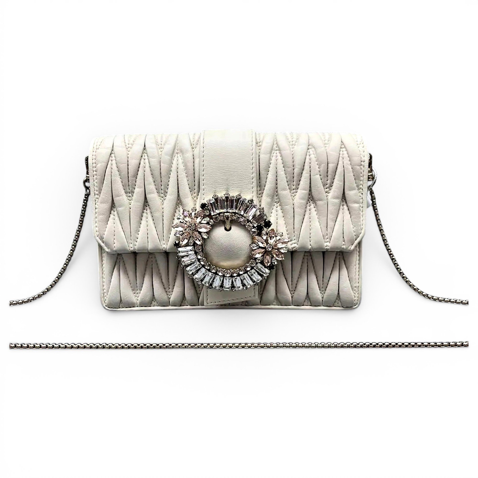 Miu Lady leather handbag