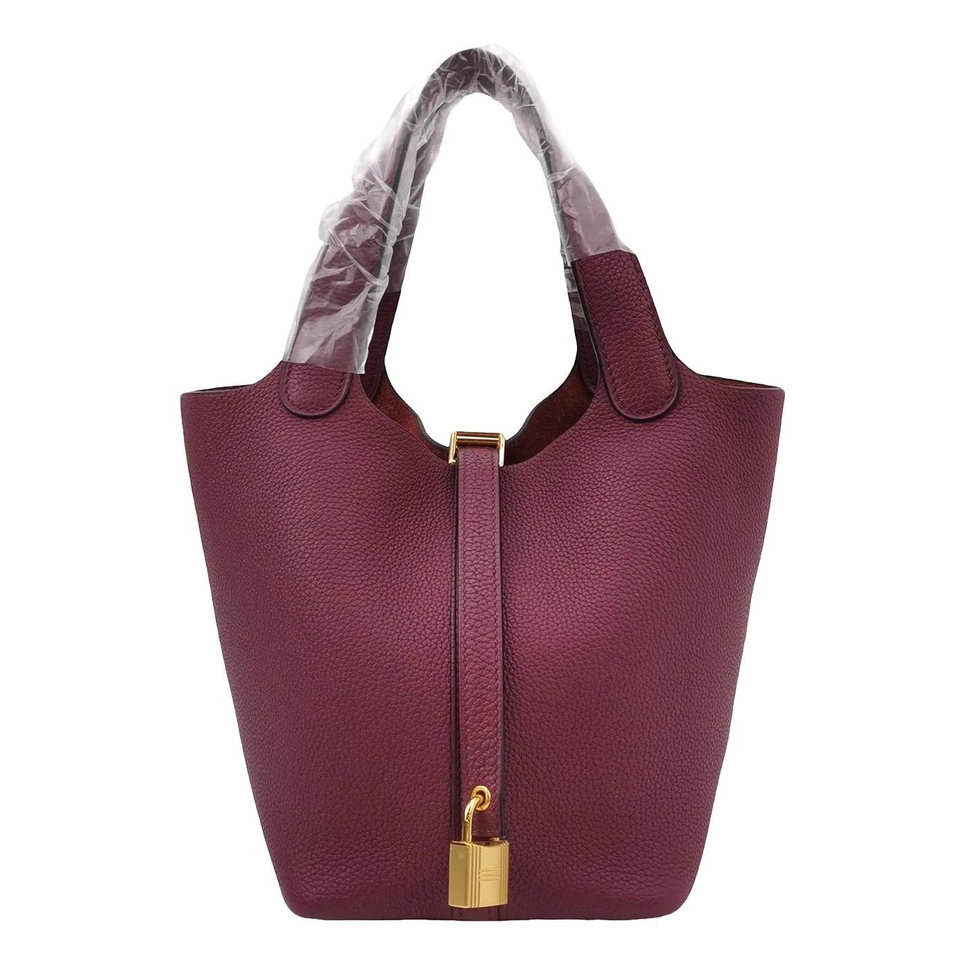 Picotin leather tote