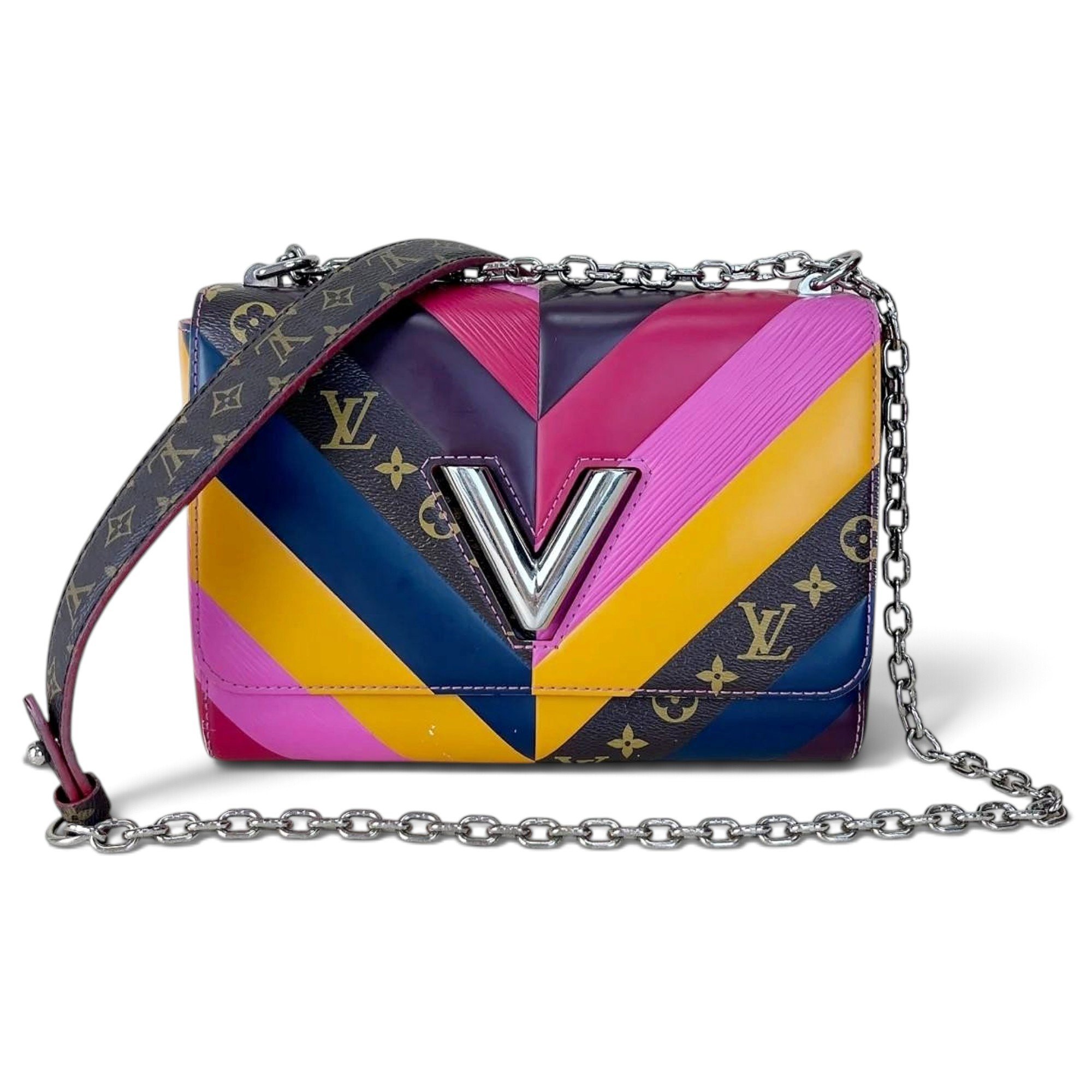 Twist leather handbag