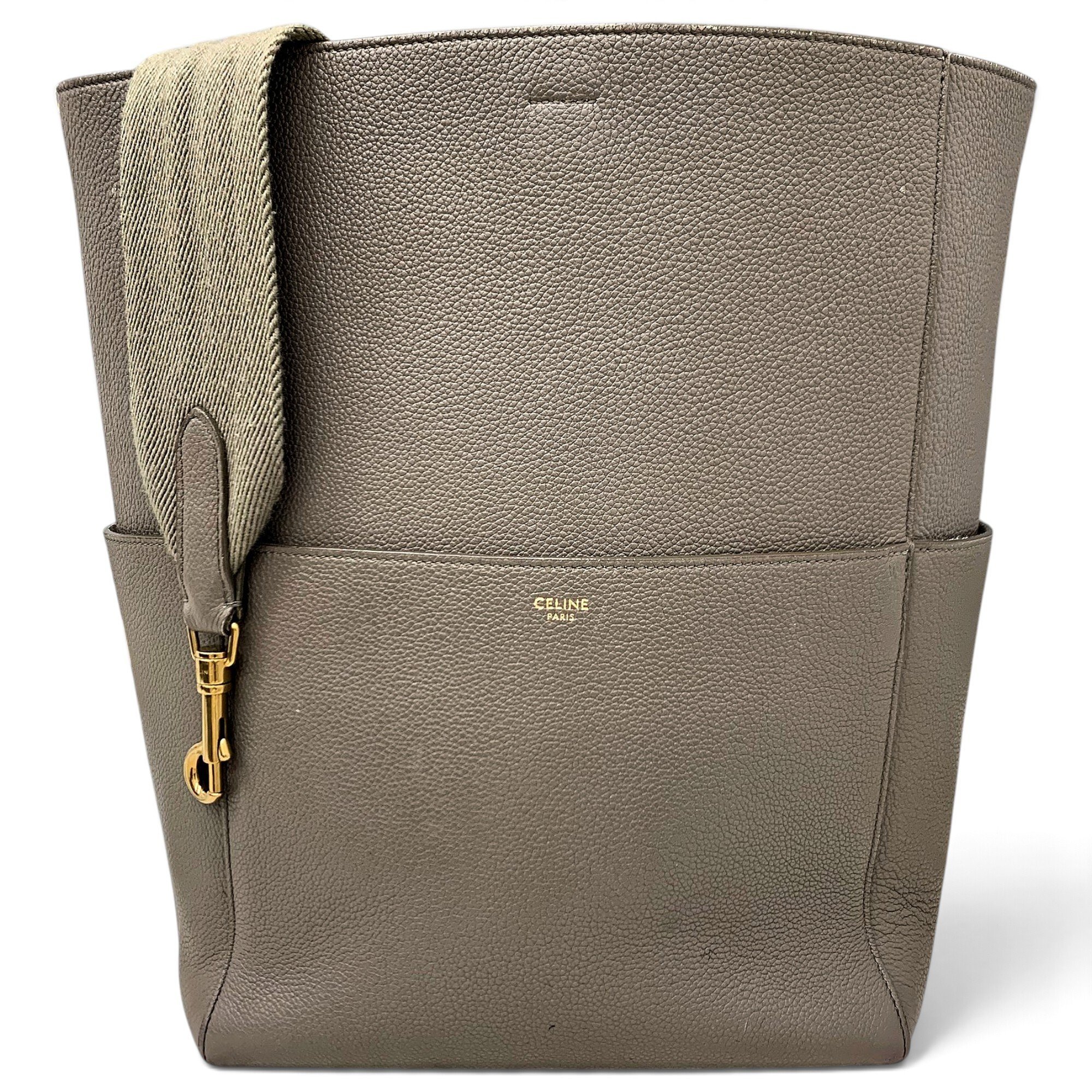 Seau Sangle leather handbag