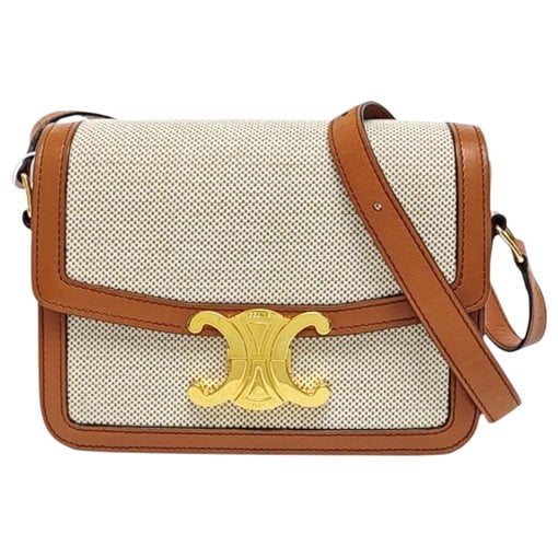 Triomphe cloth crossbody bag