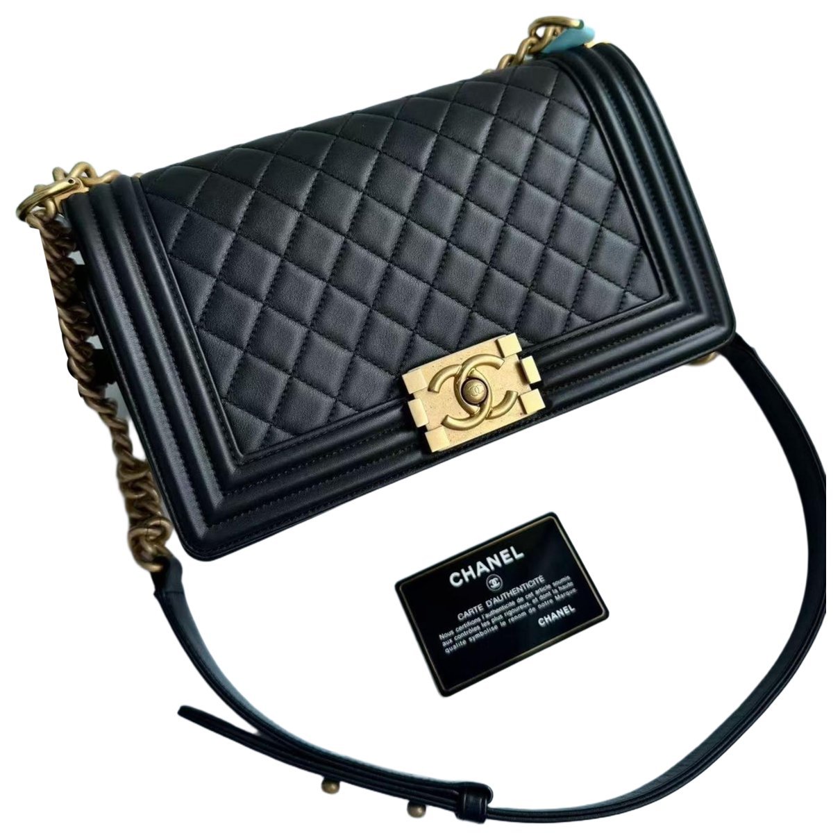 Boy leather crossbody bag