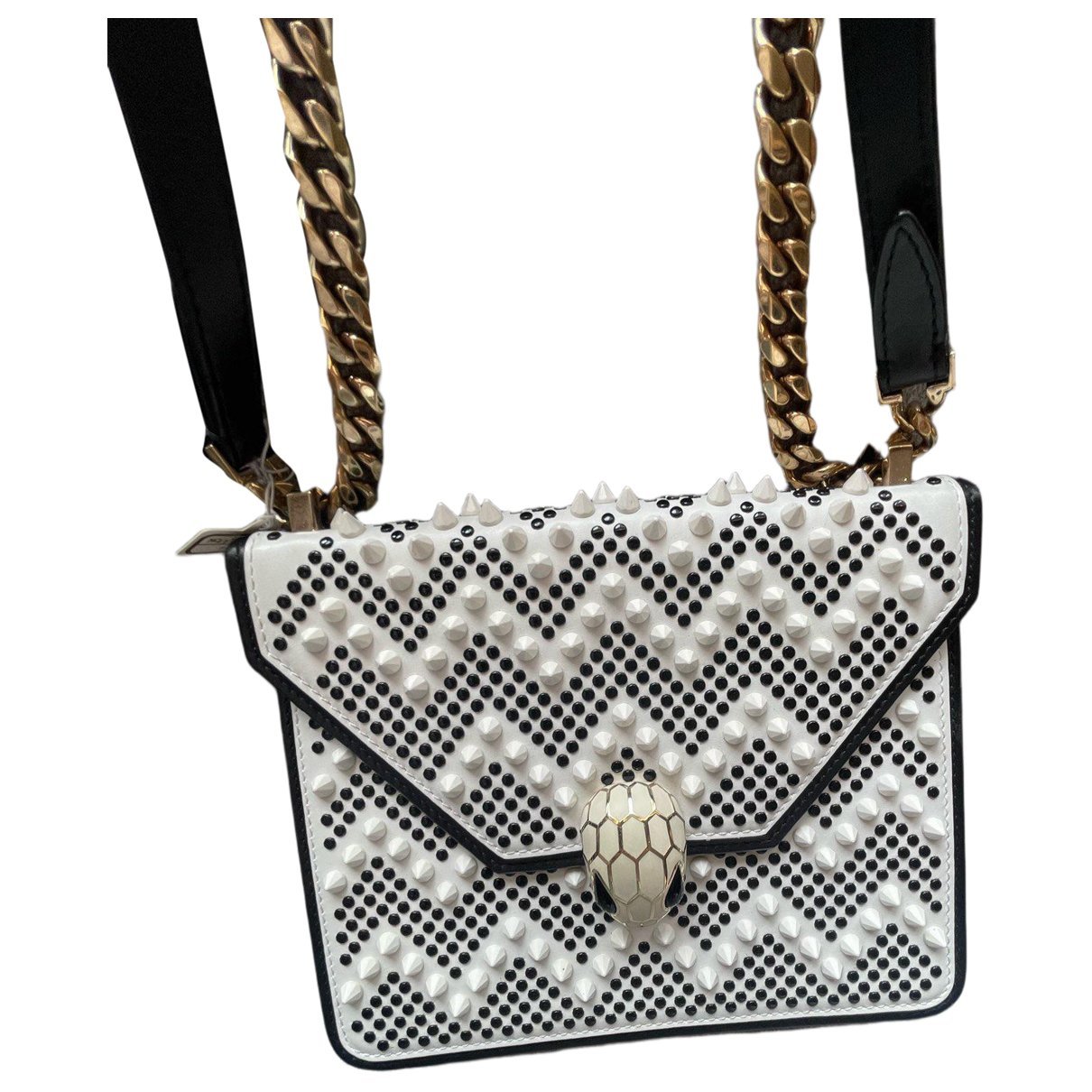 Serpenti leather handbag