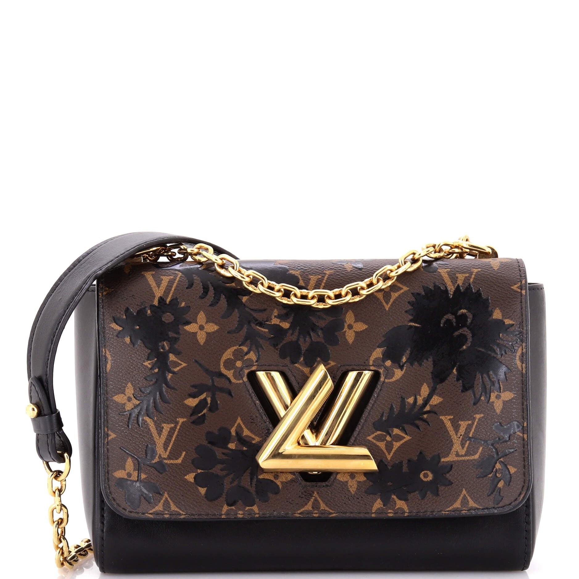 Louis Vuitton Twist Handbag Limited Edition Blossom Monogram Canvas MM