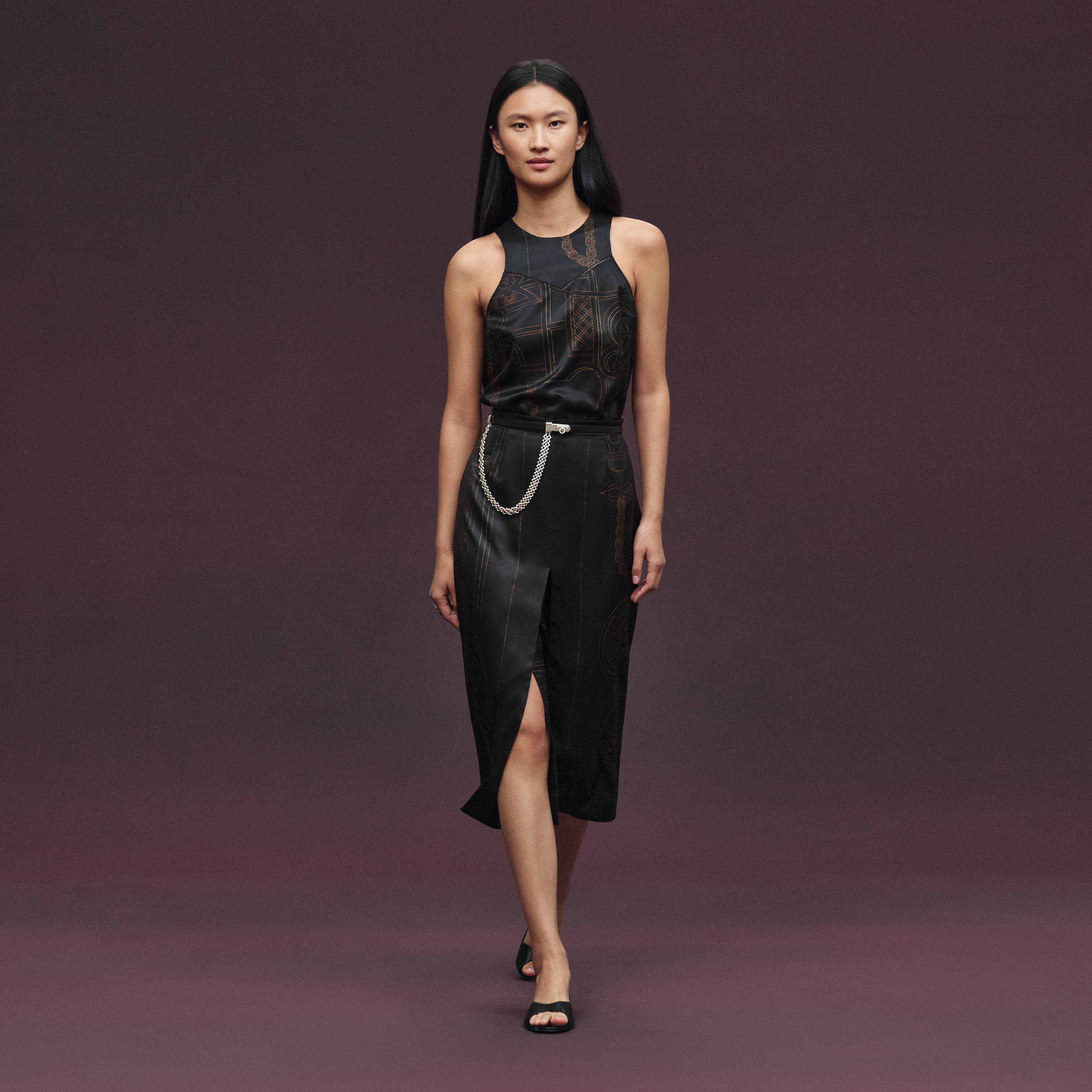 "L'Enseigne du Sellier" long skirt
