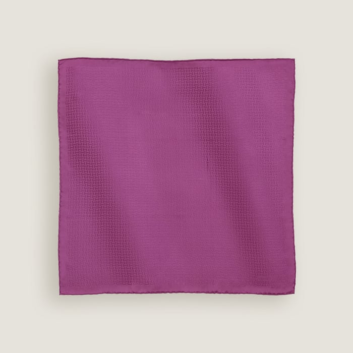 Crocus Faconnee Upside Down Pocket Square 45
