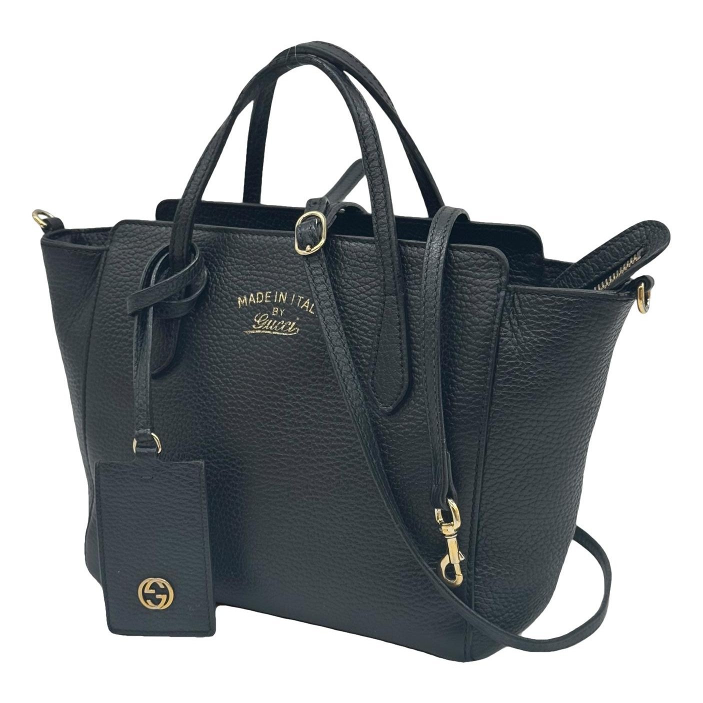 Swing leather tote