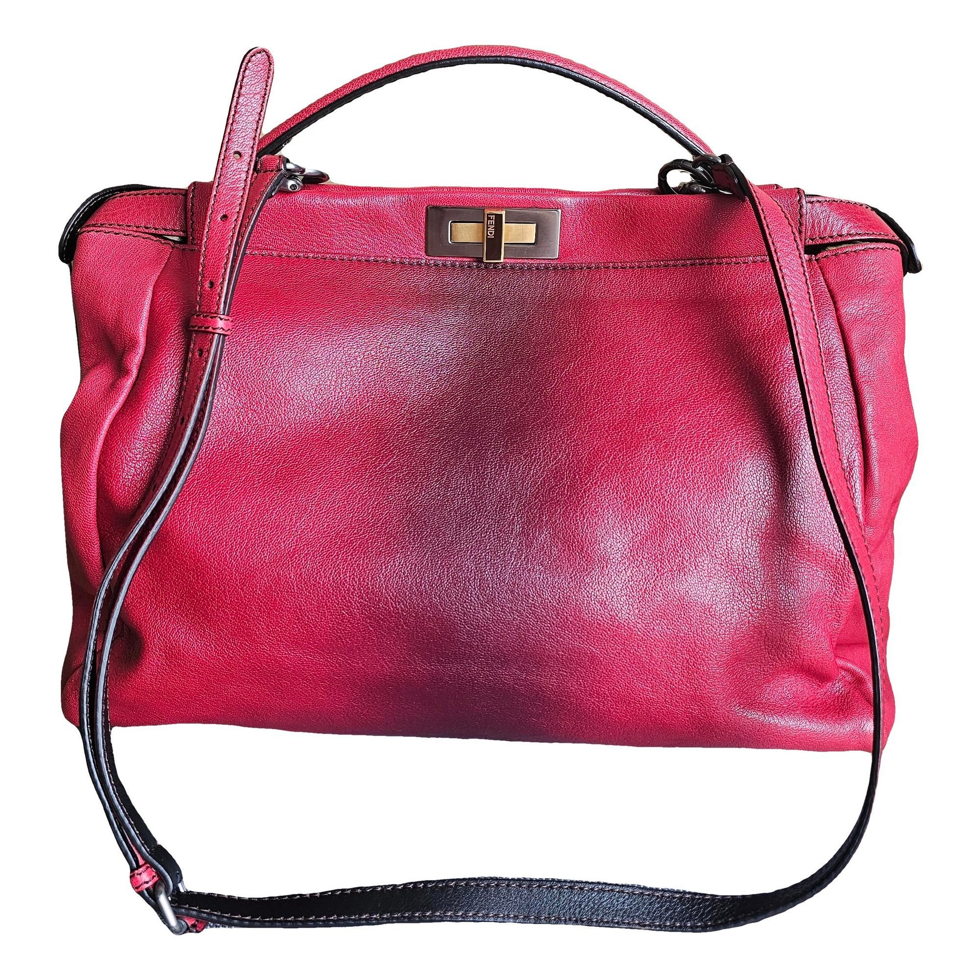 Peekaboo leather handbag