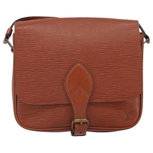 Cartouchière leather handbag