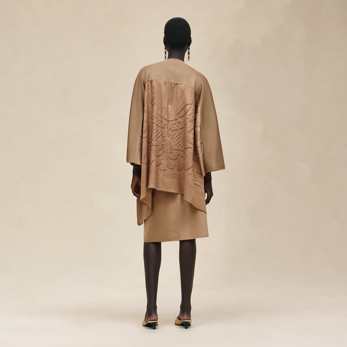Beige Zénith "l'Enseigne Du Sellier" Caftan Tunic
