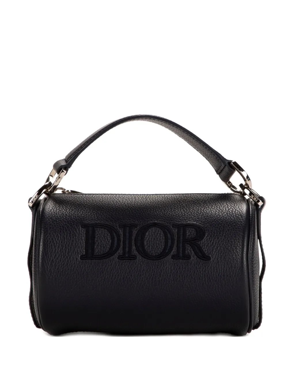 mini logo-detail barrel bag