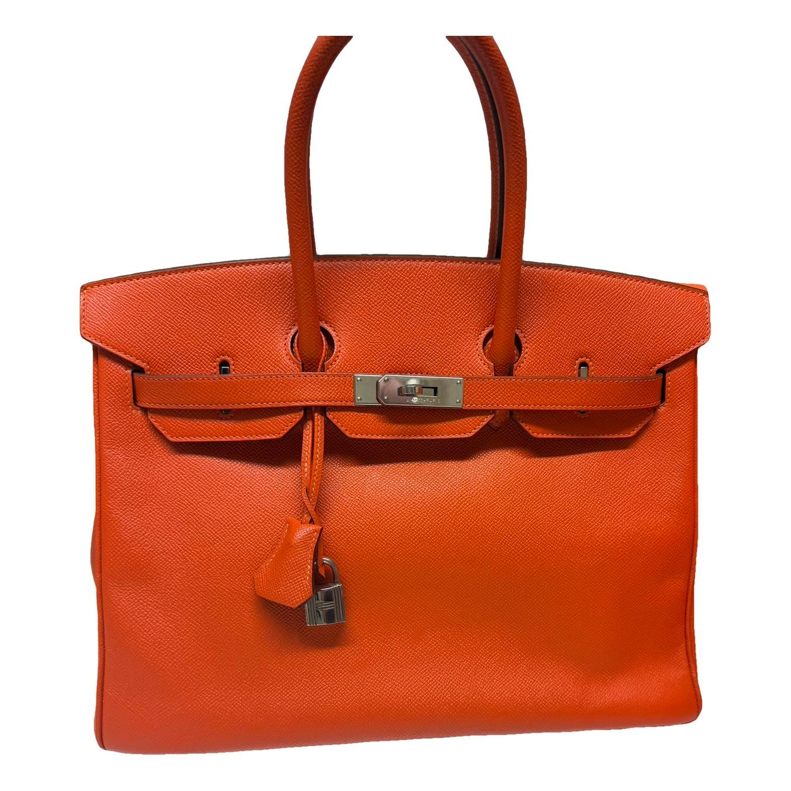 Birkin 35 leather handbag