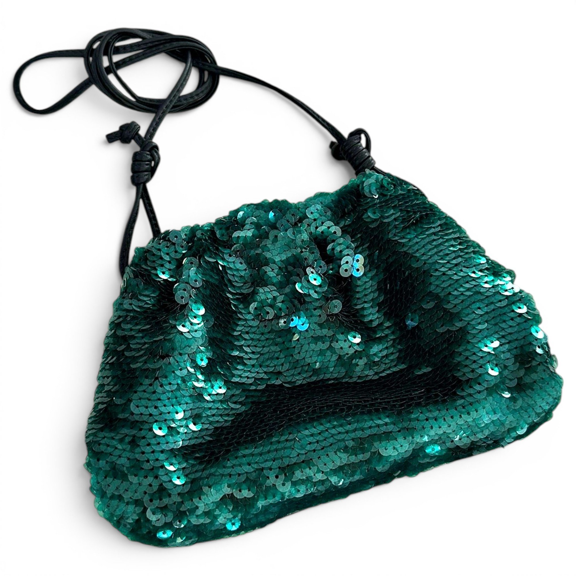 Pouch leather crossbody bag