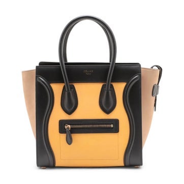 Leather Luggage Micro Shopper