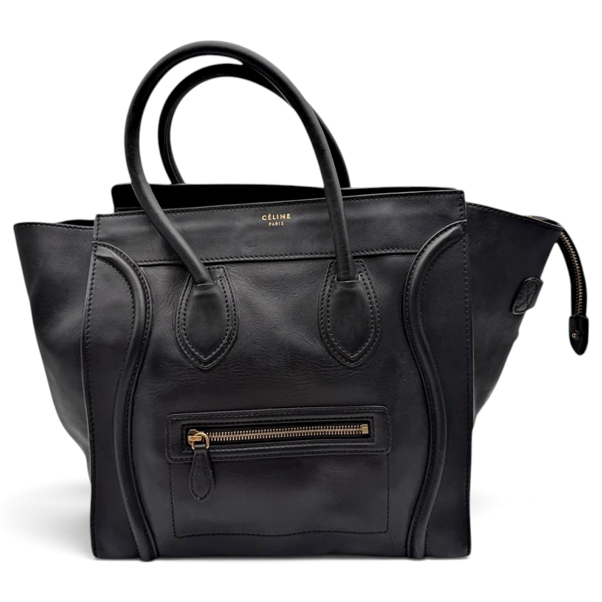 Luggage leather tote