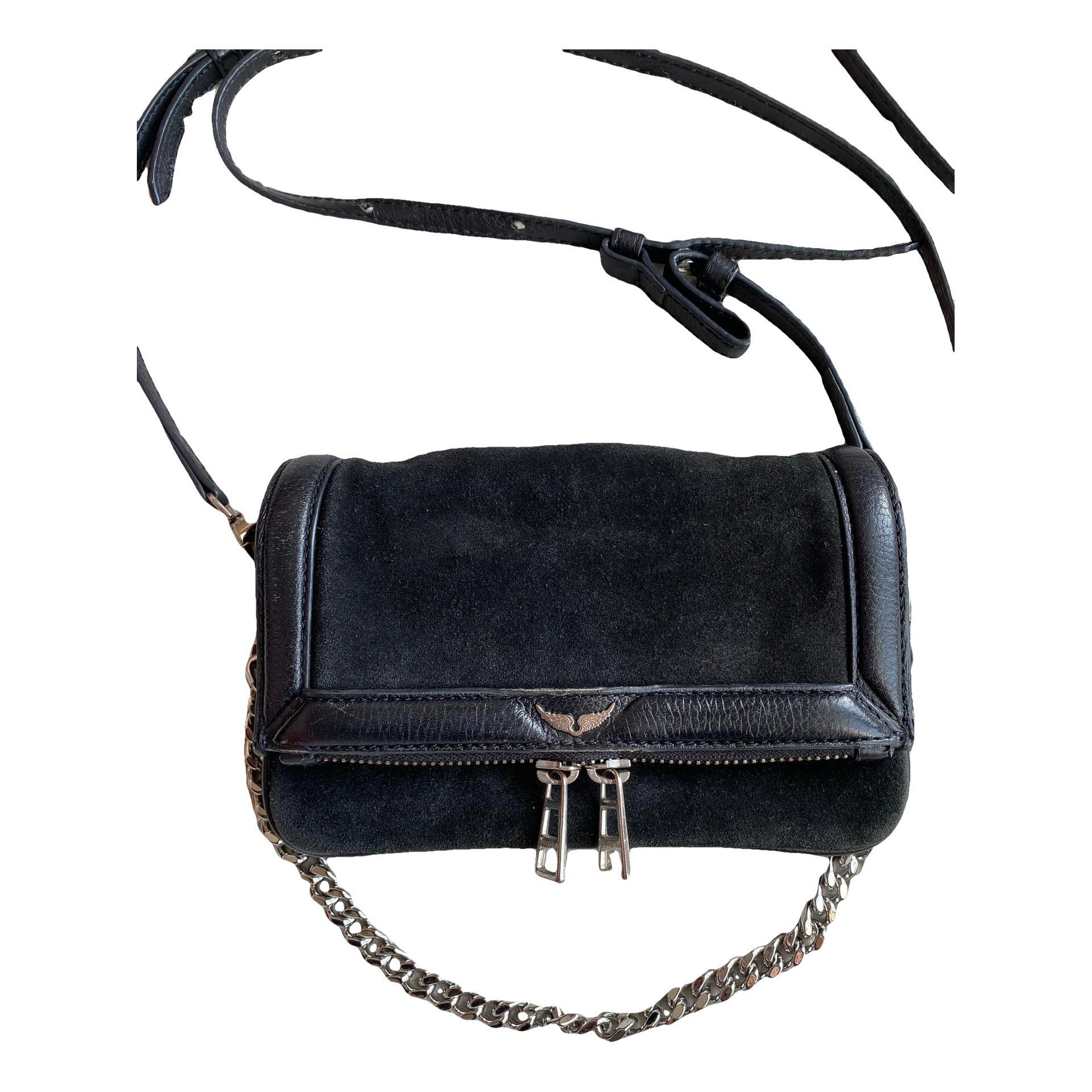 Rock leather clutch bag