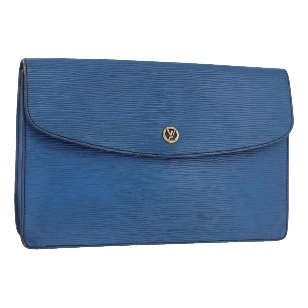 Leather clutch bag