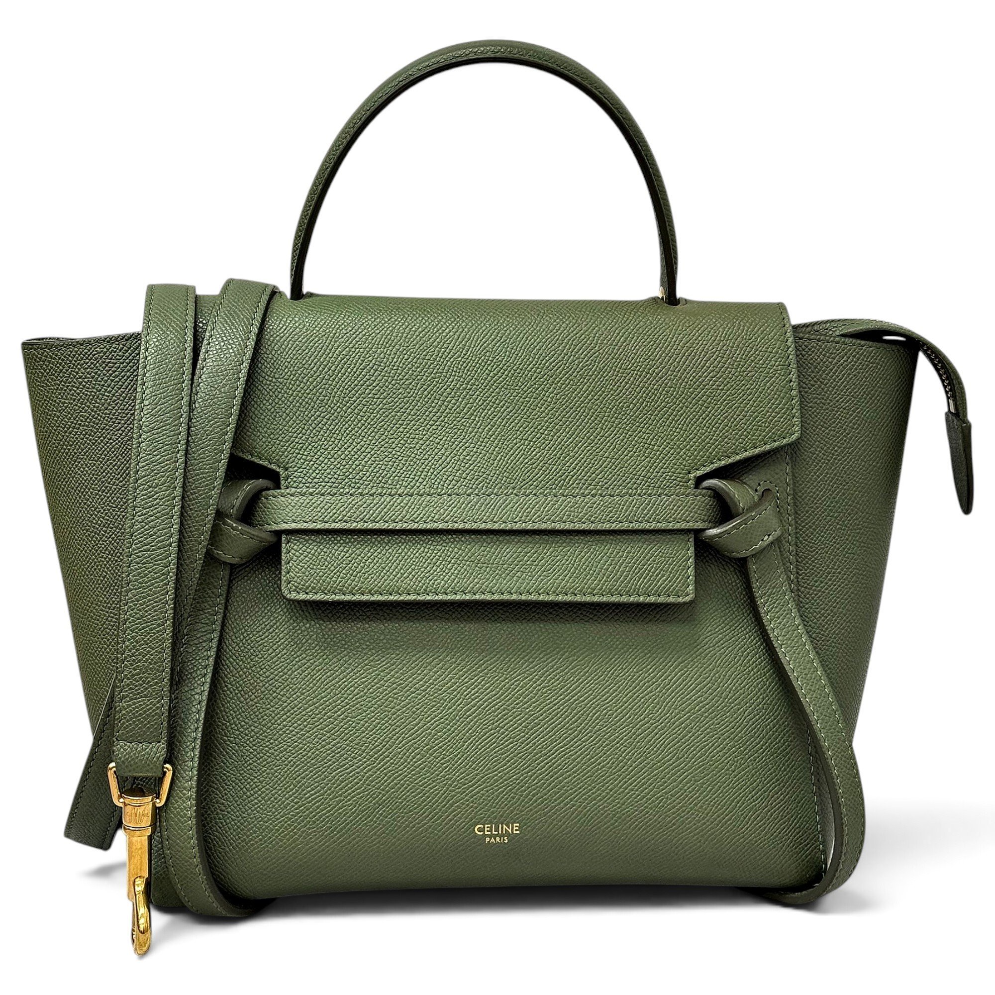 Belt leather handbag