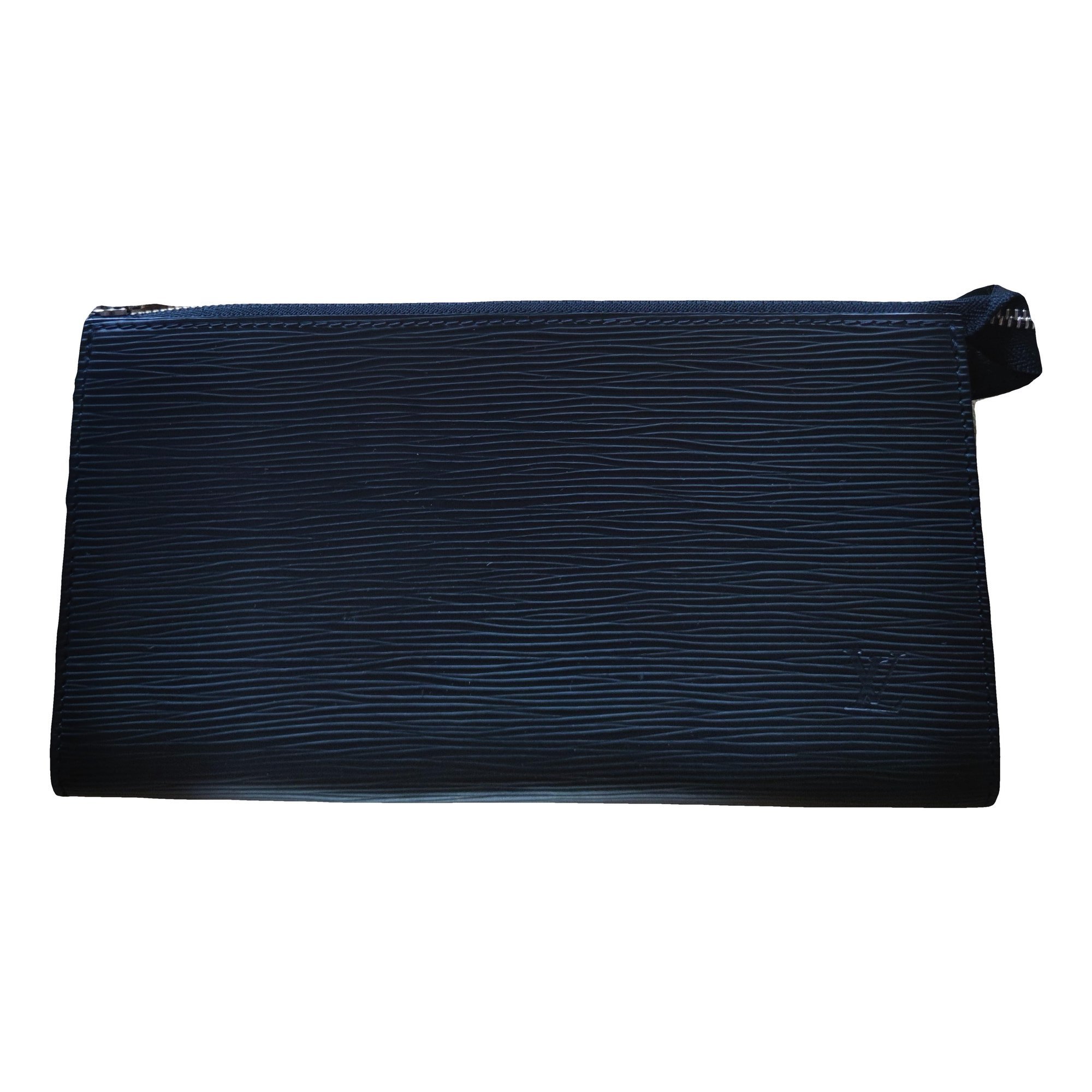 Leather clutch bag