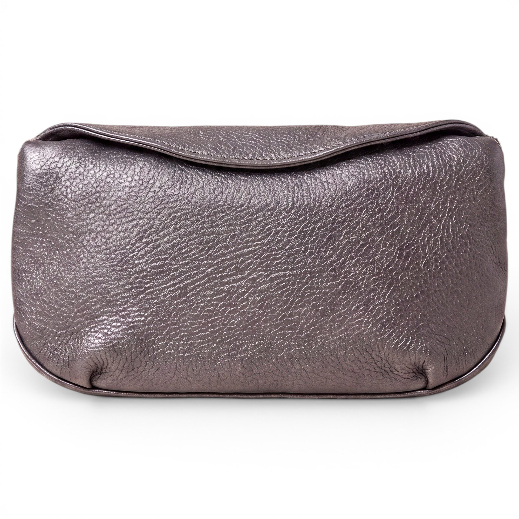 Leather clutch bag