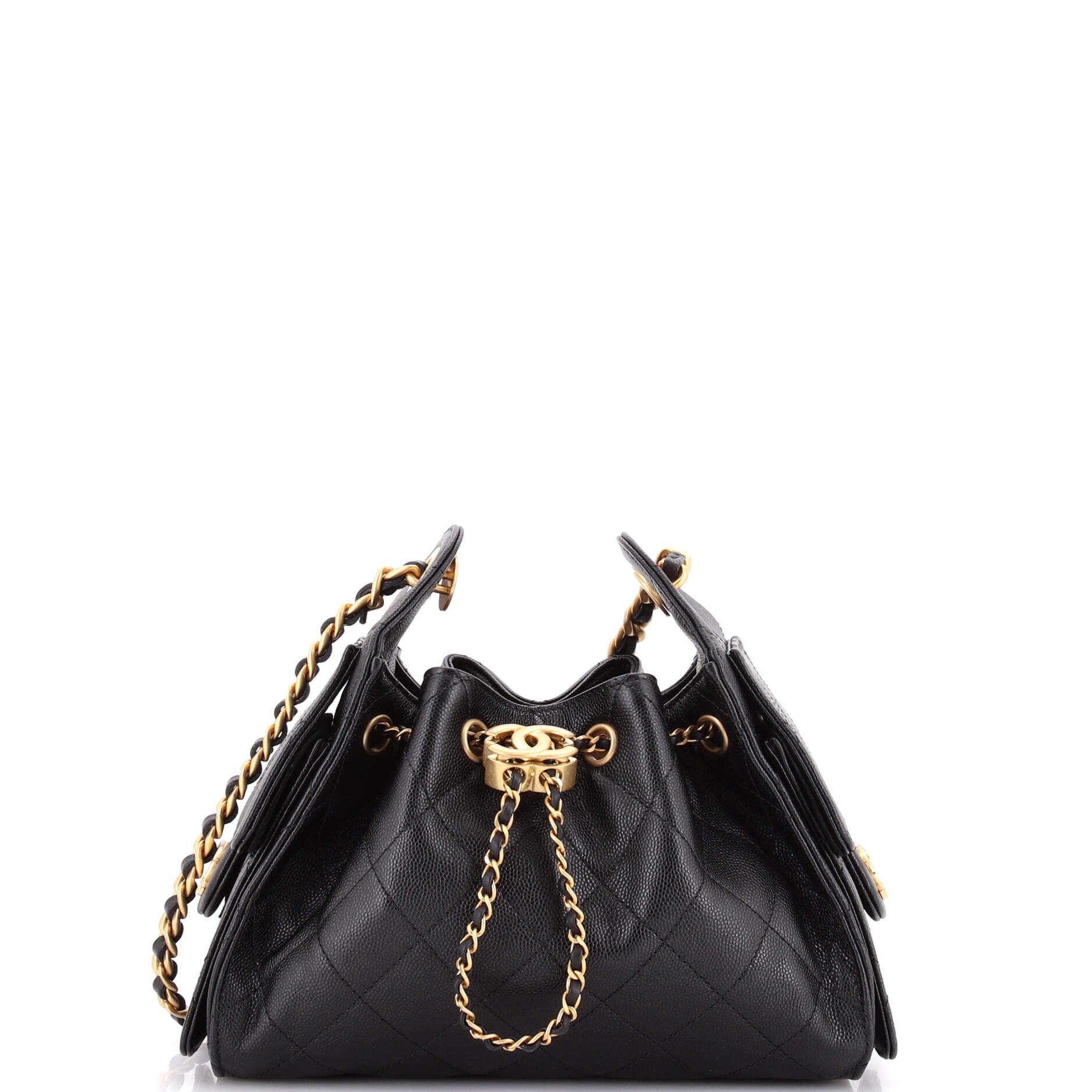 25 Hobo Bag Quilted Caviar Mini