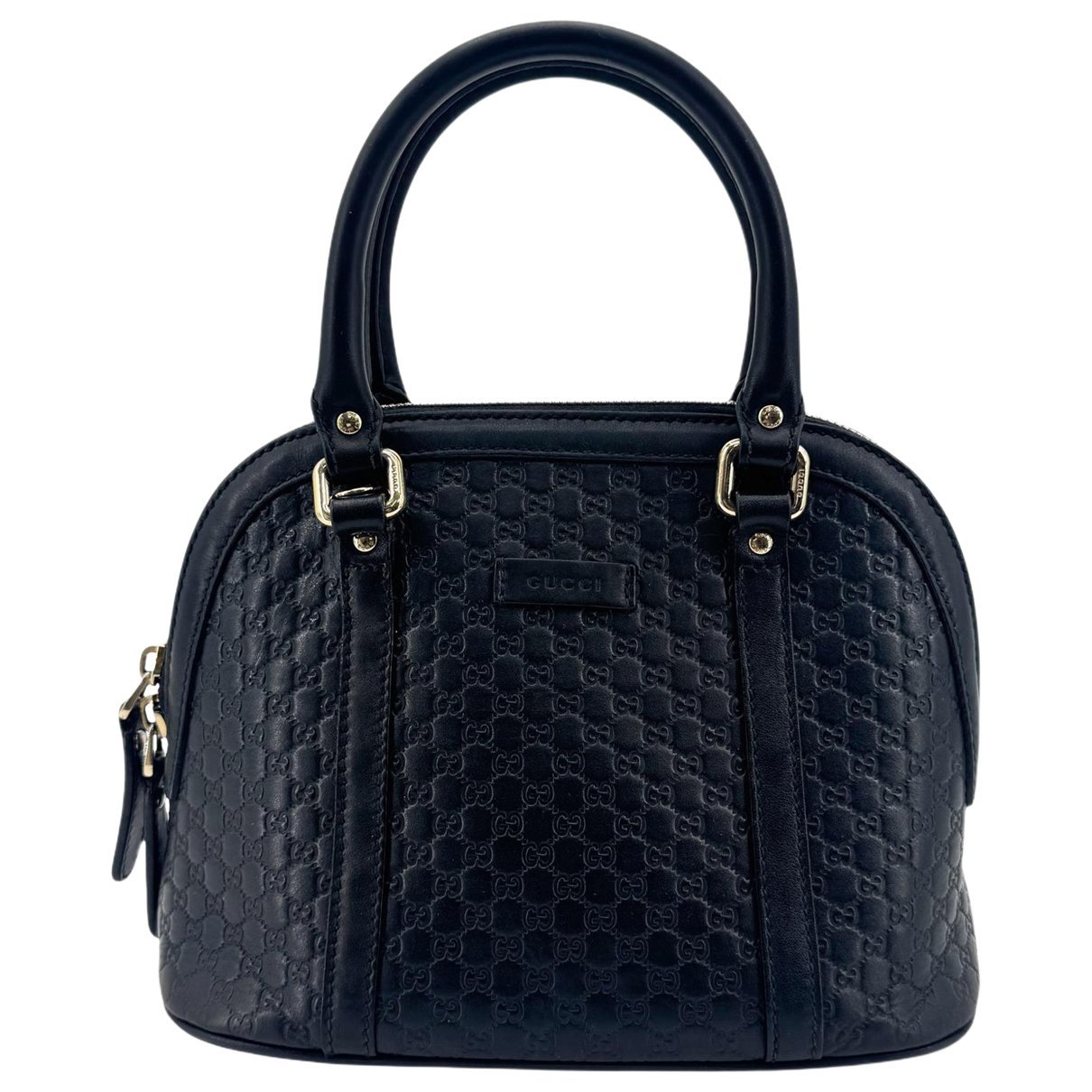 Dôme leather handbag