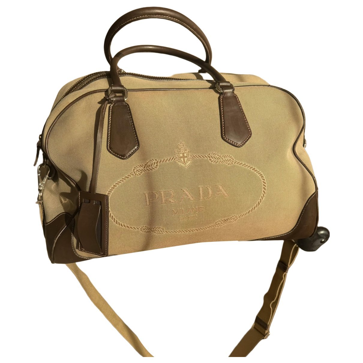 Leather travel bag